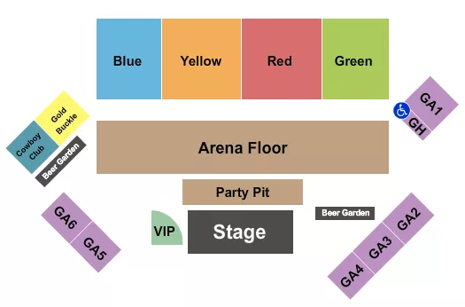 seating chart for Shouse Arena At Twin Falls County Fair - Endstage Pit - eventticketscenter.com