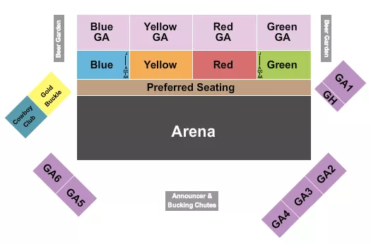 seating chart for Shouse Arena At Twin Falls County Fair - Rodeo 2 - eventticketscenter.com