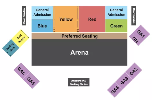 seating chart for Shouse Arena At Twin Falls County Fair - Rodeo - eventticketscenter.com