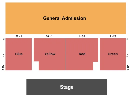 seating chart for Shouse Arena - Endstage GA - eventticketscenter.com