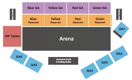 seating chart for Shouse Arena - Rodeo - eventticketscenter.com
