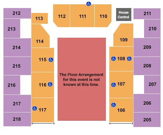 seating chart for Show Me Center - Generic Floor - eventticketscenter.com