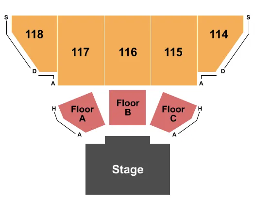 seating chart for Show Me Center - Paw Patrol 2 - eventticketscenter.com