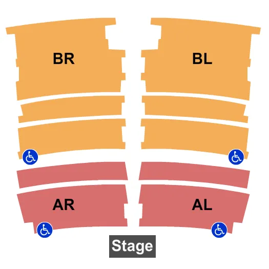 seating chart for The Showroom At the Golden Nugget - End Stage - eventticketscenter.com