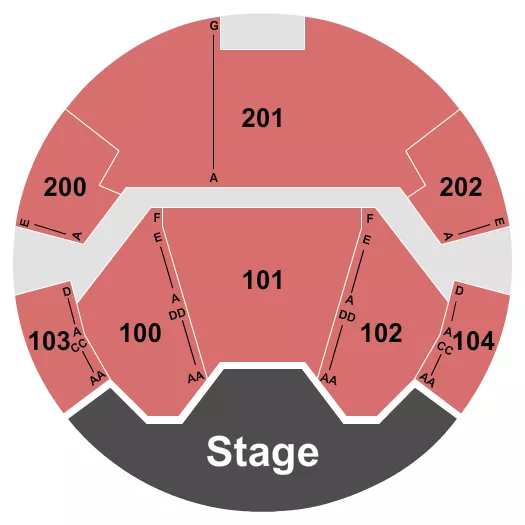 seating chart for Siesta Valley Bowl - Endstage 2 - eventticketscenter.com