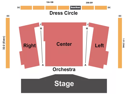 seating chart for The Max at Signature Theatre - Arlington - End Stage - eventticketscenter.com