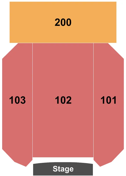 seating chart for Silver Creek Event Center At Four Winds - Endstage-4 - eventticketscenter.com