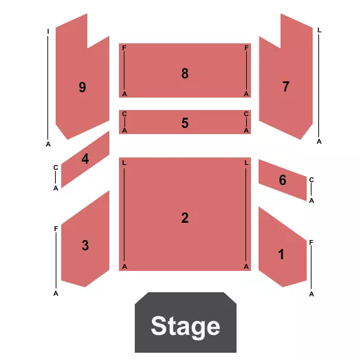 seating chart for Silver Reef Casino Resort - Endstage - eventticketscenter.com
