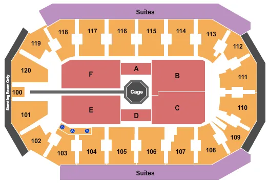 seating chart for Cable Dahmer Arena - MMA 2 - eventticketscenter.com