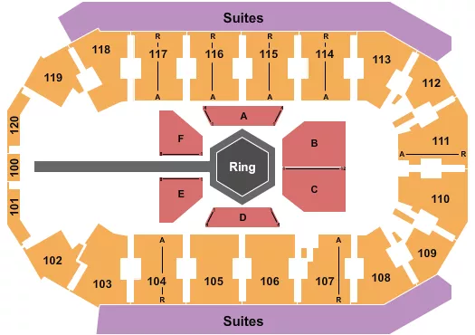 seating chart for Cable Dahmer Arena - MMA - eventticketscenter.com