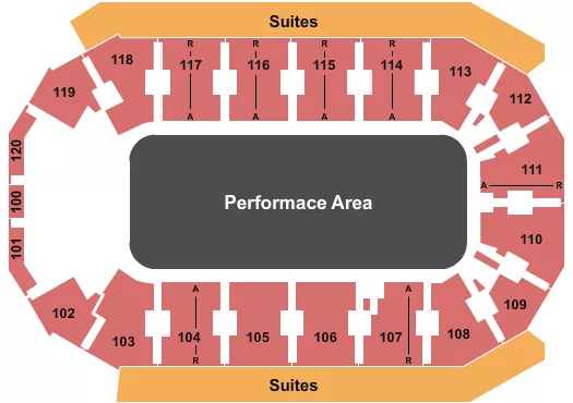 seating chart for Cable Dahmer Arena - Open Floor 2 - eventticketscenter.com