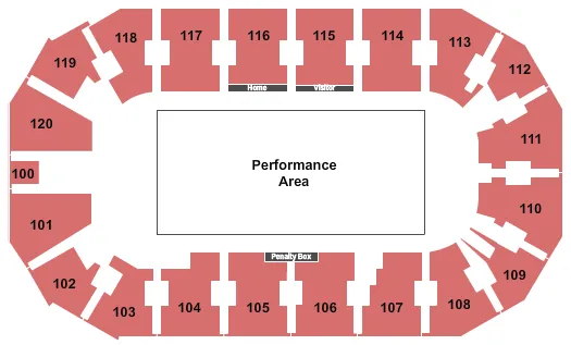 seating chart for Cable Dahmer Arena - Open Floor - eventticketscenter.com
