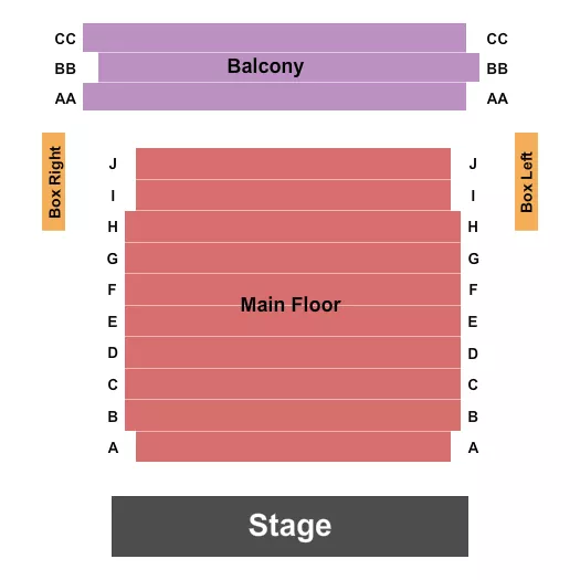seating chart for Simi Valley Cultural Arts Center - Endstage - eventticketscenter.com
