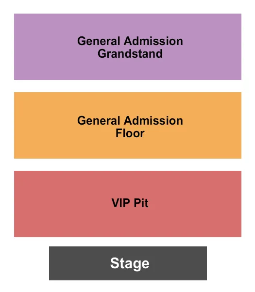 seating chart for Sioux Empire Fair At W.H. Lyon Fairgrounds - VIP Pit - GA Flr GA Grandstands - eventticketscenter.com