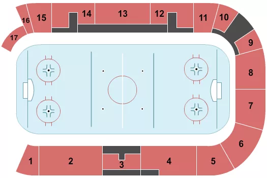 seating chart for Sixteen Mile Sports Complex - Hockey - eventticketscenter.com
