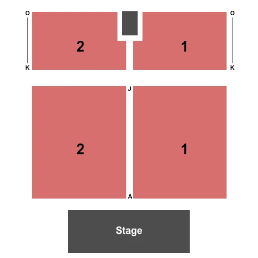 seating chart for Skagit Valley Casino - End Stage - eventticketscenter.com