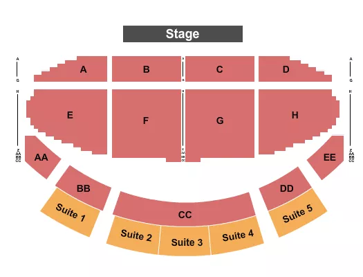 seating chart for Skyline Event Center at Osage Casino - Endstage - eventticketscenter.com