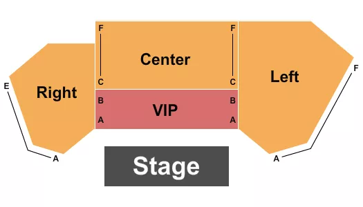 seating chart for Smith Theatre - Endstage LRC with VIP - eventticketscenter.com