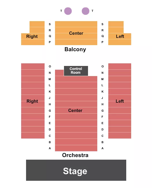 seating chart for Smithtown Center for the Performing Arts - Endstage 2 - eventticketscenter.com