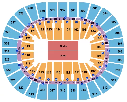 seating chart for Smoothie King Center - Bad Bunny - eventticketscenter.com