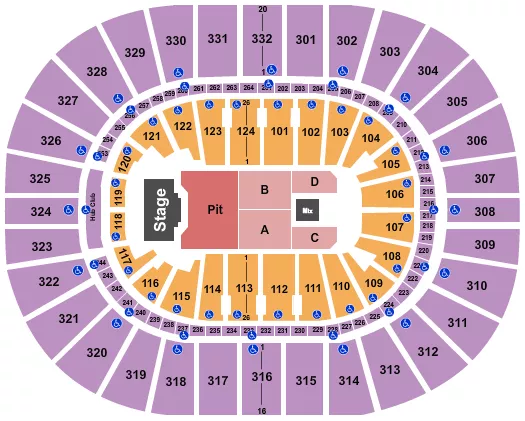 seating chart for Smoothie King Center - Billy Strings - eventticketscenter.com