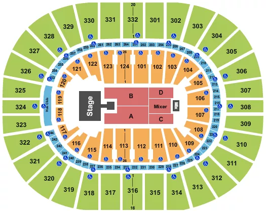 seating chart for Smoothie King Center - Brandy - eventticketscenter.com