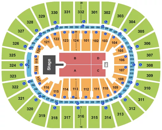 seating chart for Smoothie King Center - CeCe Winans - eventticketscenter.com