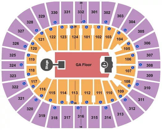 seating chart for Smoothie King Center - Childish Gambino - eventticketscenter.com