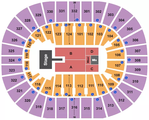 seating chart for Smoothie King Center - Christian Nodal - eventticketscenter.com