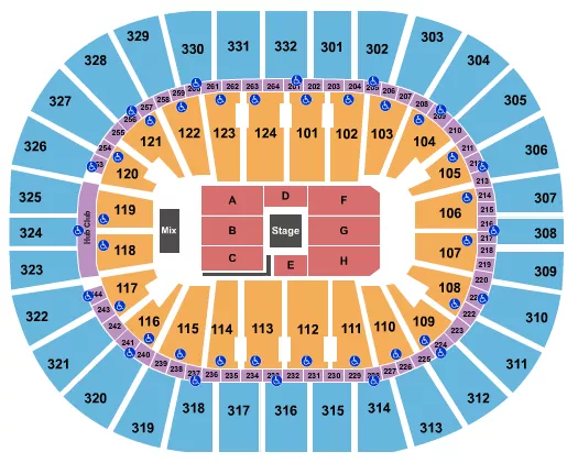 seating chart for Smoothie King Center - Dave Chappelle - eventticketscenter.com