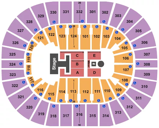 seating chart for Smoothie King Center - Disney Descendants - eventticketscenter.com