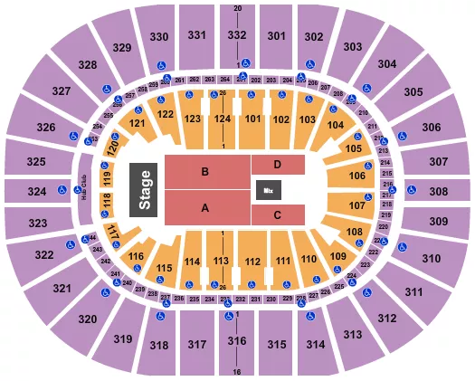 seating chart for Smoothie King Center - Endtage 6 - eventticketscenter.com