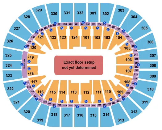 seating chart for Smoothie King Center - Generic Floor - eventticketscenter.com