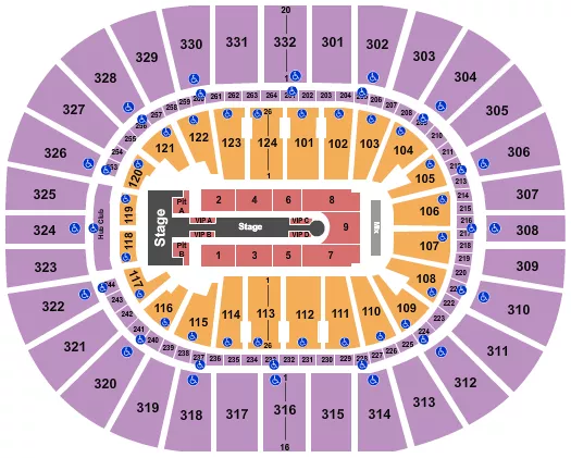 seating chart for Smoothie King Center - Jennifer Lopez 2024 - eventticketscenter.com