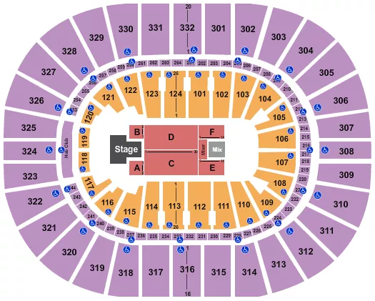 seating chart for Smoothie King Center - Matt Rife - eventticketscenter.com