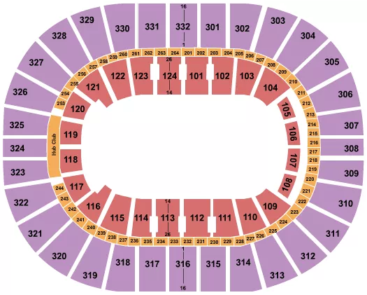 seating chart for Smoothie King Center - Open Floor - eventticketscenter.com