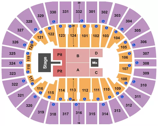 seating chart for Smoothie King Center - Parker Mccollum - eventticketscenter.com