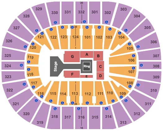 seating chart for Smoothie King Center - WWE 2 - eventticketscenter.com