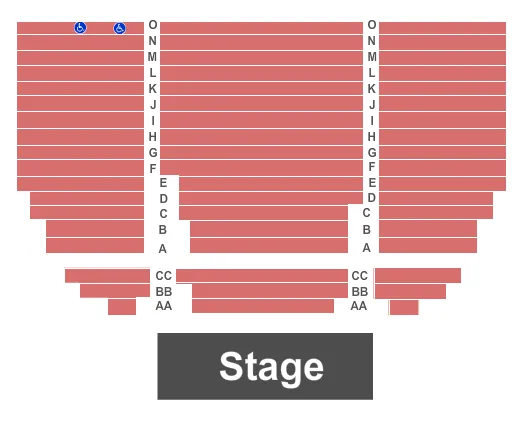 seating chart for Smothers Theatre At Pepperdine University - End Stage - eventticketscenter.com