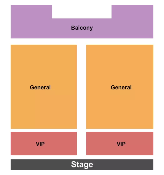 VIP/General/Balcony Seating Map