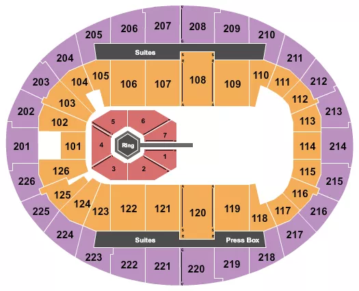 seating chart for SNHU Arena - MMA - eventticketscenter.com