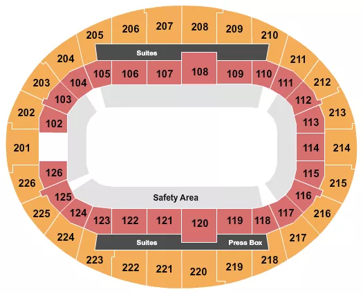 seating chart for SNHU Arena - Monster Jam - eventticketscenter.com