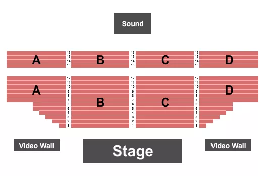 seating chart for Snoqualmie Casino-Ballroom - Endstage RSV - eventticketscenter.com