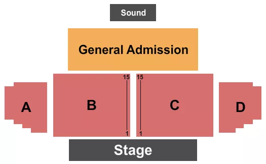 seating chart for Snoqualmie Casino-Ballroom - Endstage GA 2 - eventticketscenter.com