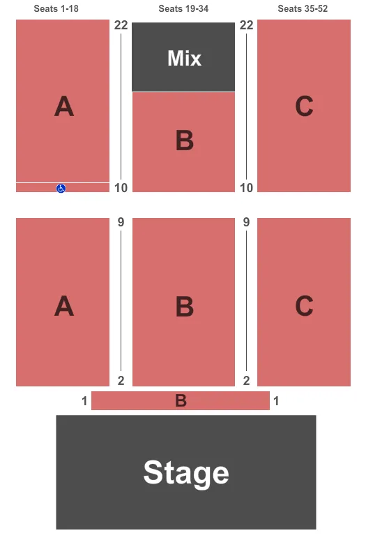 seating chart for Snoqualmie Casino-Ballroom - Ballroom - eventticketscenter.com
