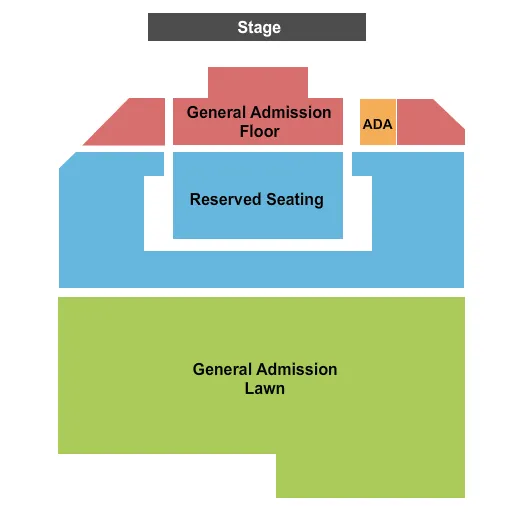 seating chart for Snow Park Outdoor Amphitheater - Endstage GA/Rsvd Floor - eventticketscenter.com