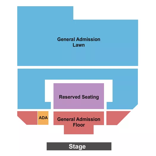 seating chart for Snow Park Outdoor Amphitheater - Endstage GA/Rsvd Floor - eventticketscenter.com