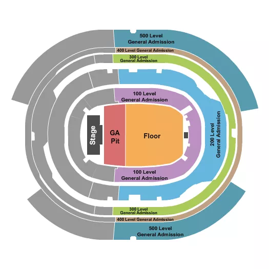 seating chart for SoFi Stadium - Illenium - eventticketscenter.com