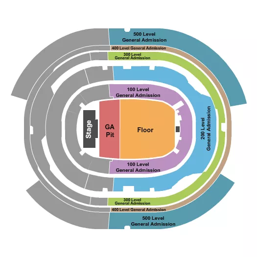 SoFi Stadium Concert Seating Chart 