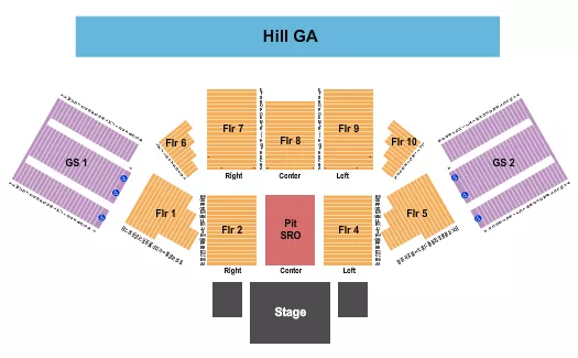 seating chart for Outdoors At Soaring Eagle Casino & Resort - Endstage Pit 2 - eventticketscenter.com